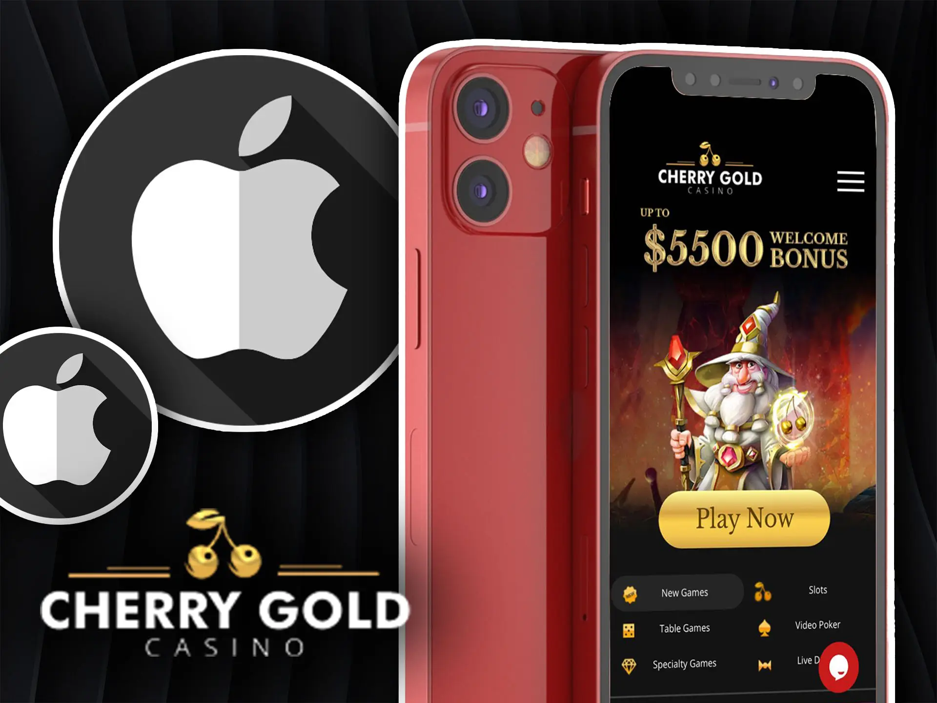 Application for IOS Cherry Gold Casino.