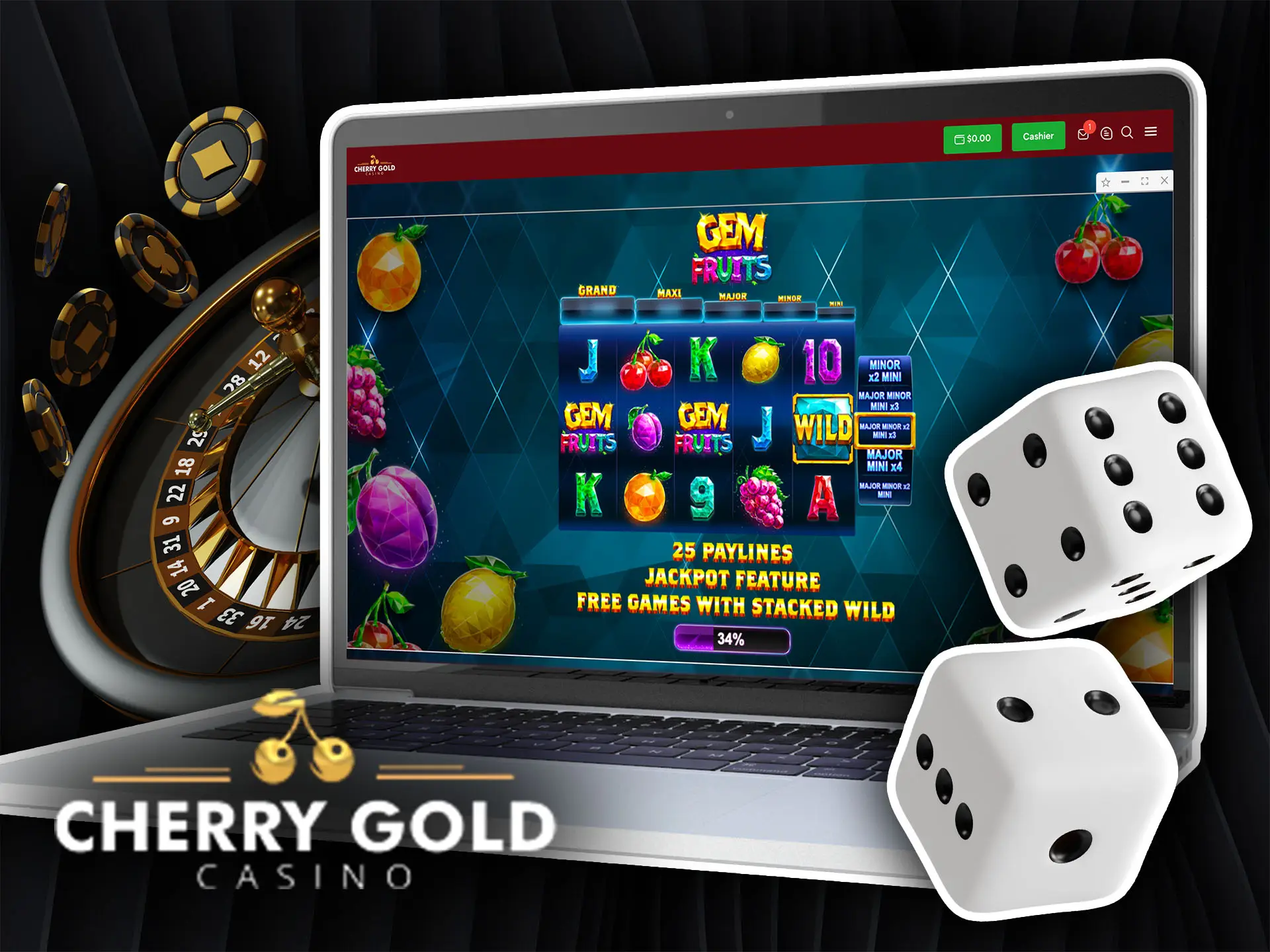 How to play casino games Cherry Gold Casino.
