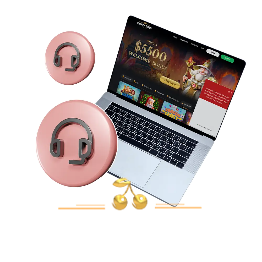 Cherry Gold Casino customer support for Australia.