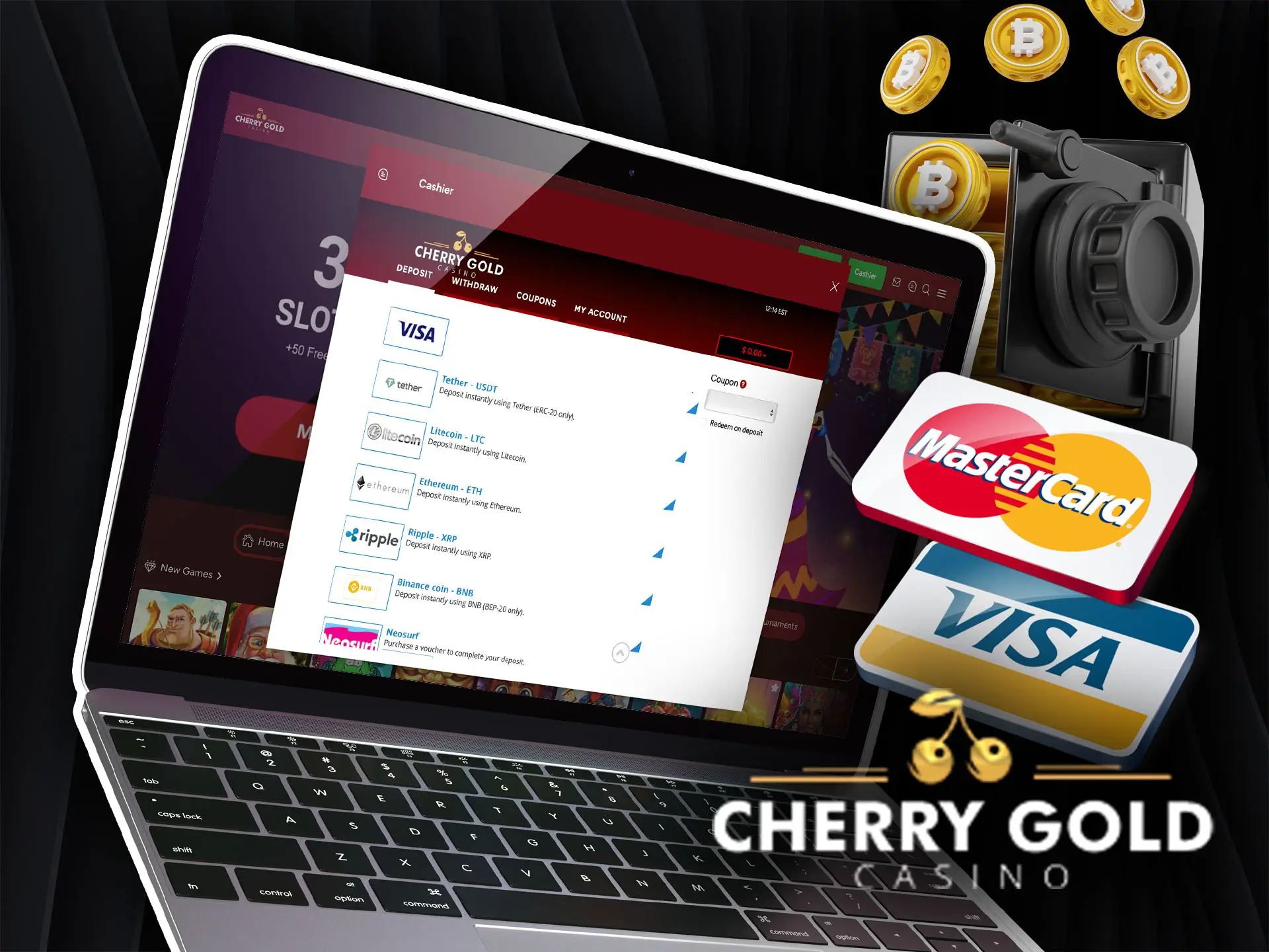 Payment methods at Cherry Gold Casino for Australia.